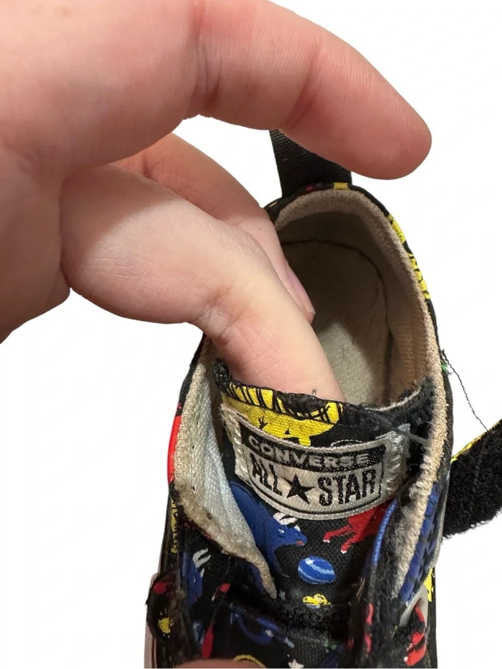 Converse Chuck Taylor All Star Low Top Dinosaur Sneakers Baby Toddler Size 4